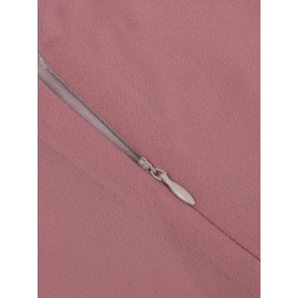 Elegant Pink Sequin Gown for Women - V-Neck, Short Sleeves, Flowing Skirt, Perfect for Parties and Formal Events, Formal Evening Wear | Vneck Gown | Sequin Embellishments, Dress