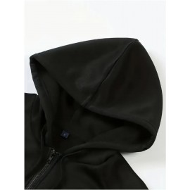 Plus size ladies' comfortable and casual hoodie, 