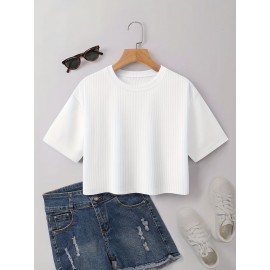 10pcs Women'S Spring Summer Casual Top and Pants Set Round Neck Short Sleeve T-Shirt + Comfortable Home Shorts -D10+K8-10pcs