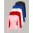 [5pcs Soft T-Shirts] 5pcs Plus Size Women's Soft Long Sleeve T-Shirts | Casual Round Neck Tops, Solid Color Basic Tees for Spring/Fall, Machine Washable | Black, Blue, White, Red, Pink, Ladies T Shirts, Seasonal Fashion, Simple Design, Comfortable Fit